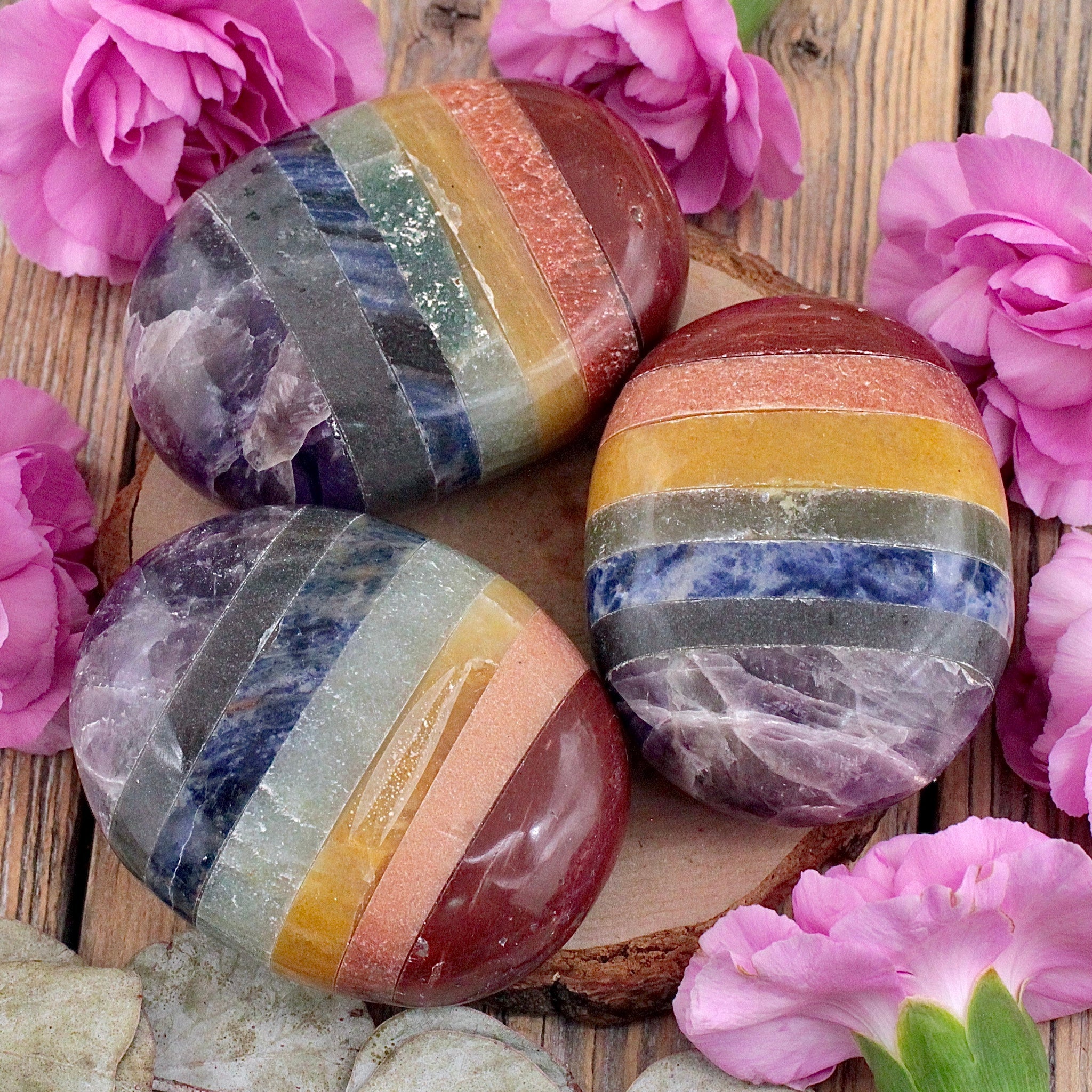 Chakra Palm Stone