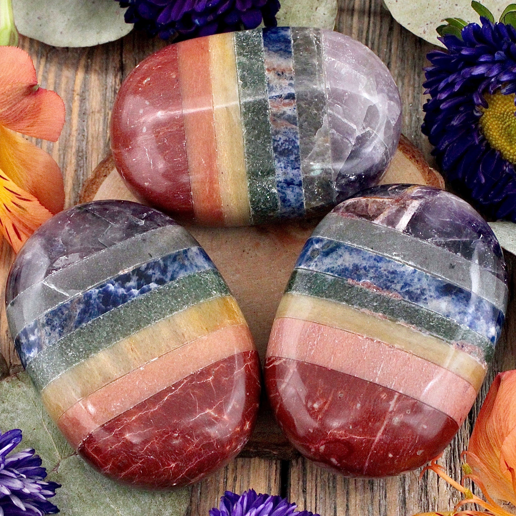 Chakra Palm Stone