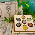 Chakra Stones Boxed Set - Yoga Lotus Design