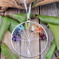 Gemstone Chakra Tree of Life Ornament