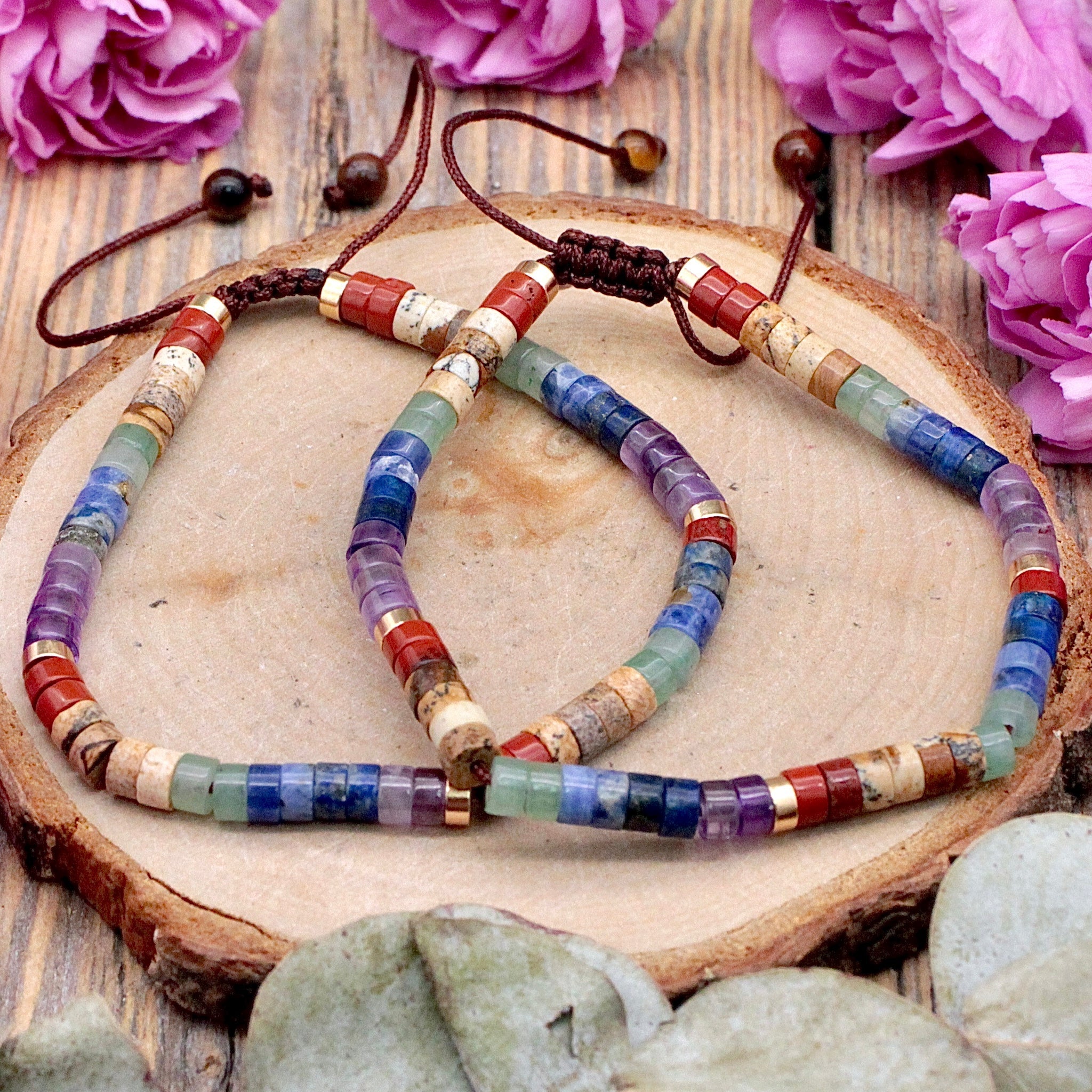 The Seven Chakras Adjustable Bracelet